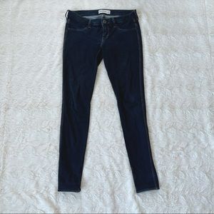 Abercrombie Dark Mid Rise Jean Jeggings